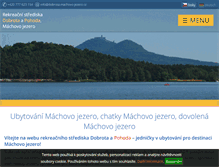 Tablet Screenshot of dobrota-machovo-jezero.cz